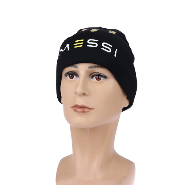 Messi Fodboldkasket Strikket Hue Unisex Mode One Size