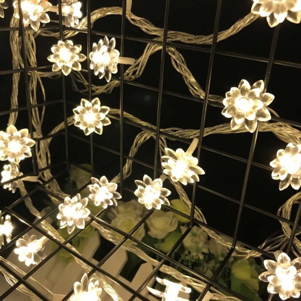 LED Lotus String Lights Tree Lantern Strip VARMT LJUS VARMT LJUS