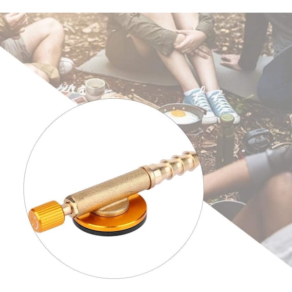 Gaspåfyllningsadapter, mässingsgasspisadapter universell gas