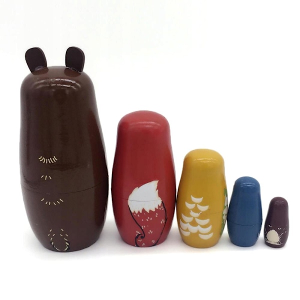 Ryska Dockor / Matryoshka - Babushka docka - Djur multicolor