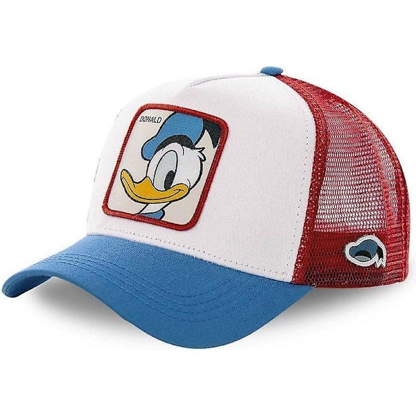 Mickey Snapback Bomull Baseball Cap & Dad Mesh / Trucker Hat DONALD DUCK WHITE
