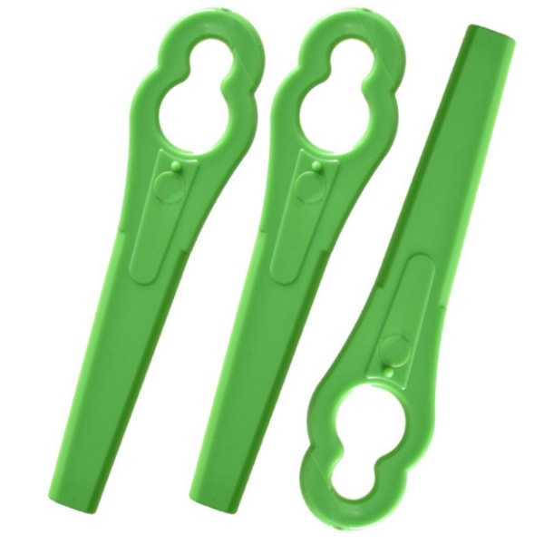 100 stk/sæt Plastblad Klippesaks Græs Trimmerblad SORT black