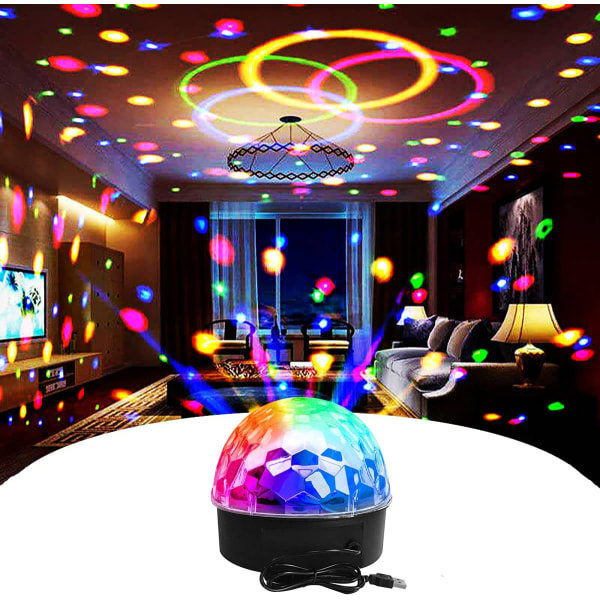 Disco-lysfestprojektor LED-festlys med fjernbetjening