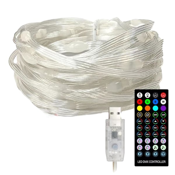 Julepyntsalg 200 tommer 50 stk LED regntett USB P