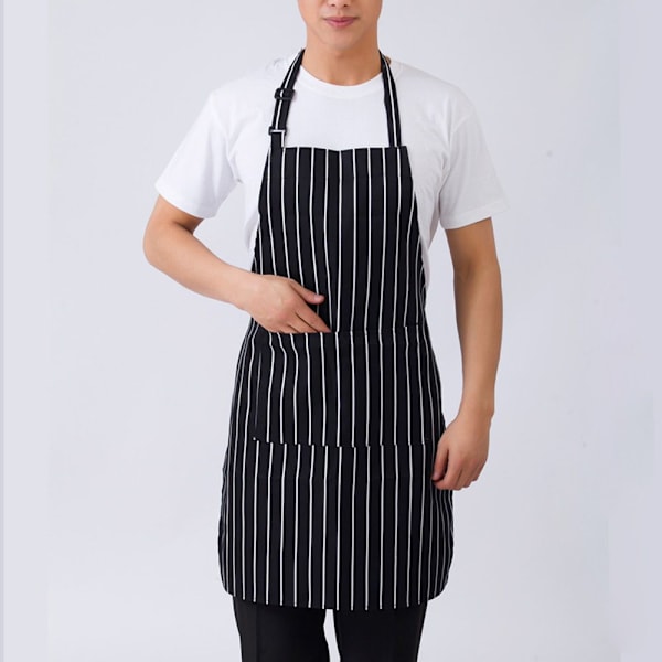 Kokkeforkle Ren Pinafore KAFFE STRIPE Coffee Stripes