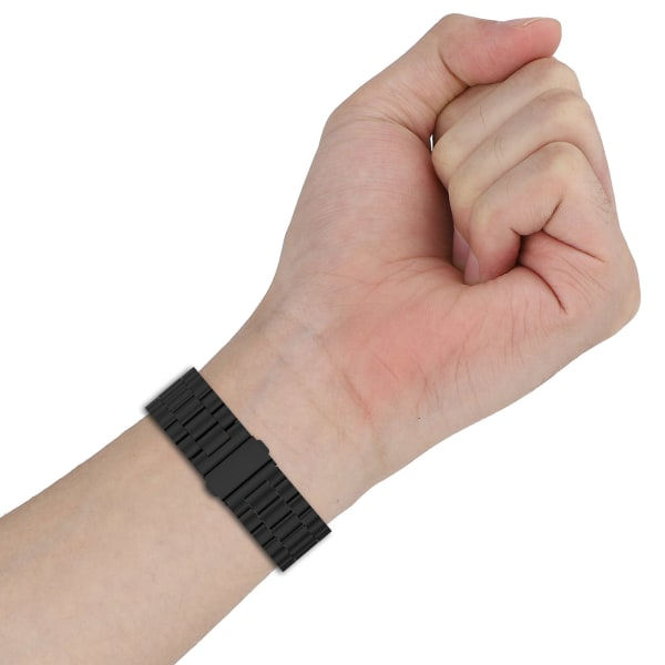CDQ Armbånd i rustfritt stål for Huami Amazfit BIP 5 22mm Svart CDQ