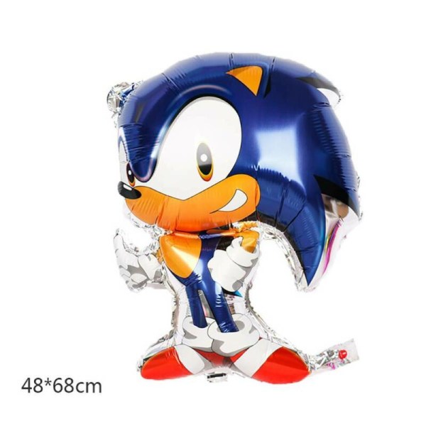 Sonic The Hedgehog festballonger set barndomskalas ballongdekor blue