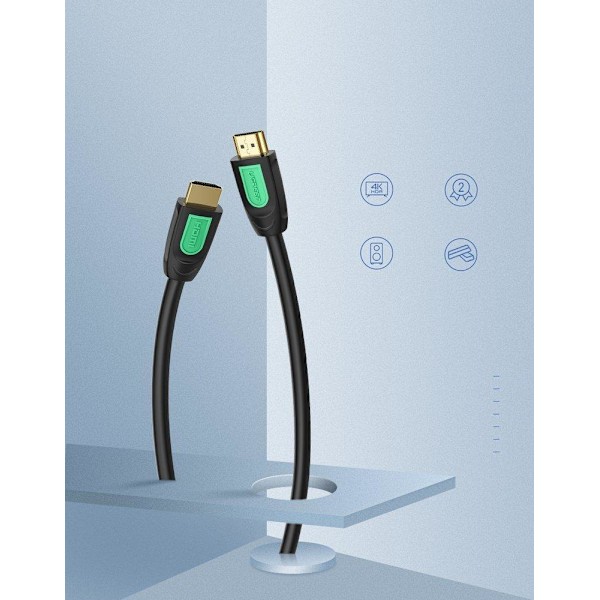 Ugreen 2m HDMI-kaapeli 19-nastainen 4K 60Hz Musta