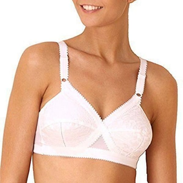 Playtex Coeur Croisé - Trådlös bh - Dam - Vit - FR: 95D Tillverkarens storlek: 95D