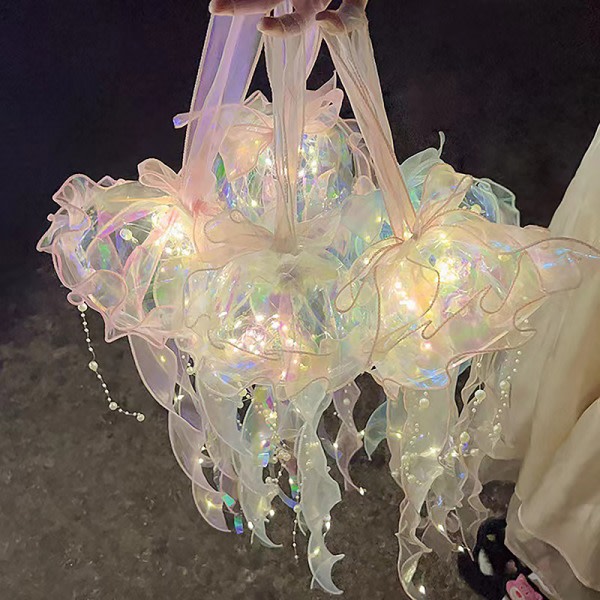 Gör-det-själv-manetlampa Lykta Kreativa lyktor Gör-det-själv-sovrumsdekor P