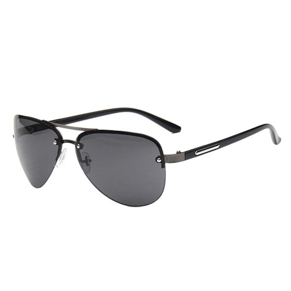 Moderne Svarte Pilotbriller Aviator Solbriller svart black