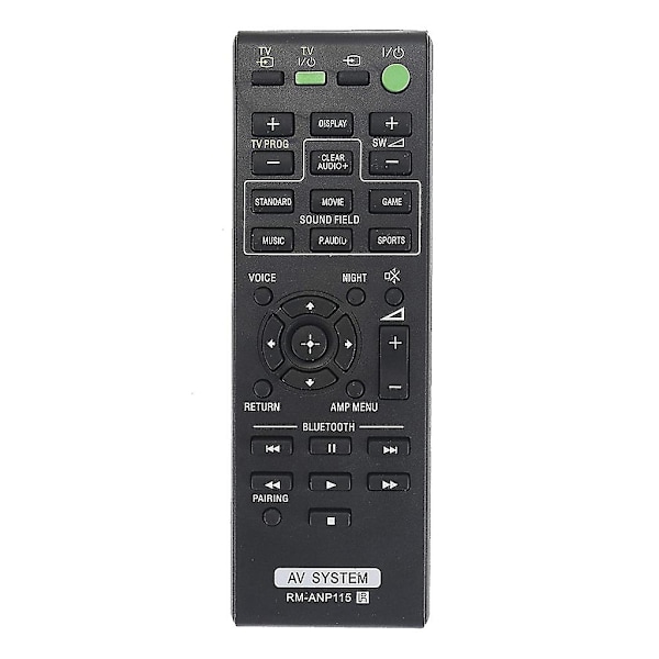 Fjernkontroll for Sony Soundbar høyttalerkontroller erstatning Rm-anp115 - Perfekt