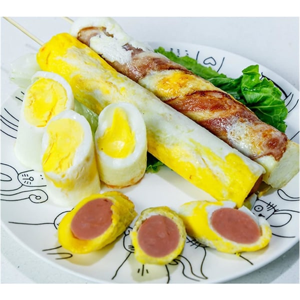 Automatisk eggrullmaskin mini elektrisk eggkoker kopp omelett