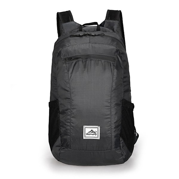 15L Udendørs Rygsæk Foldbar Camping Rejsetaske Skoletaske Black