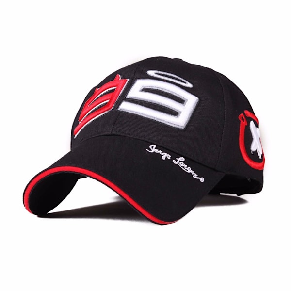 Nr 99 förare Lorenzo motorcykelkeps utomhussport racingkeps-FA5- black
