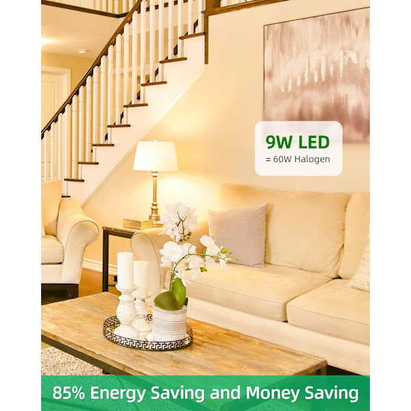 E27 LED-lampa varmvit, 10W LED-lampa