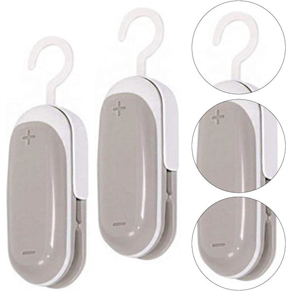 2 stk. Fersk Snack Sealer, Plastpose Mini Sealer Bag Mat Sealer