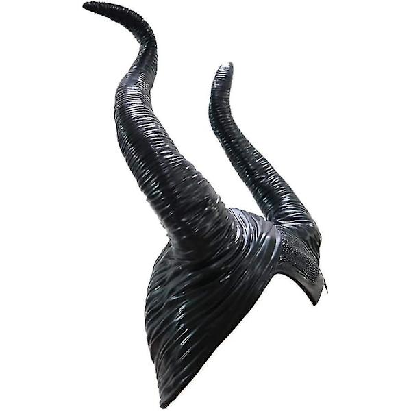 Halloween Maleficent Horn Hodebånd Cosplay Svart, Ond Maleficent Hodeplagg Pynt, for Kvinne/Mann