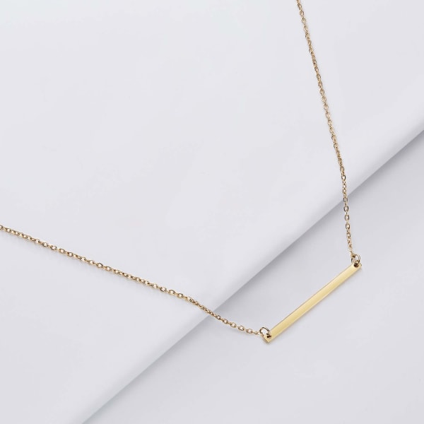 Halsband 14K Guldpläterat Delikat Cirkel Halsband för Kvinnor