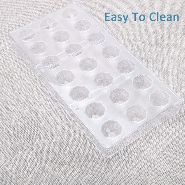 21-reikäinen muotti, DIY läpinäkyvä muotti, DIY suklaa