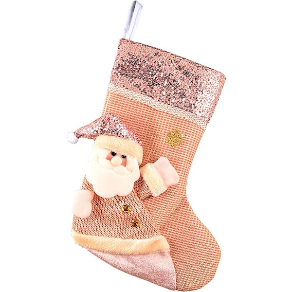 Joulukoristeet, 16 '' 3D Glitter Doll, Lahjapussi, Lapset Ripustettavat