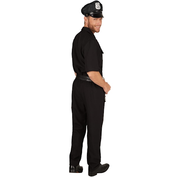 tectake Maskeraddräkt Herr Polis Svart S Black