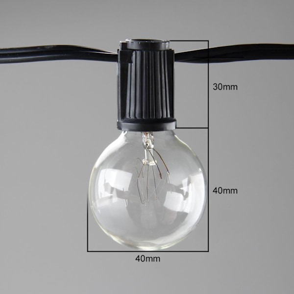 Fairy Lights, Sammenkædede Fairy Lights med 25 Varme Hvide G40