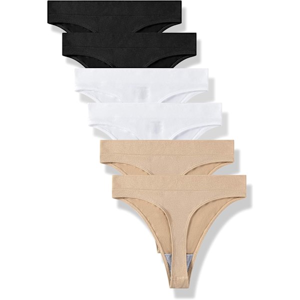 Damunderkläder, Andningsbara, Sömlösa Trosor, Utan Sömmar B2w2s2 6-pack XL B2w2s2 6 Pack