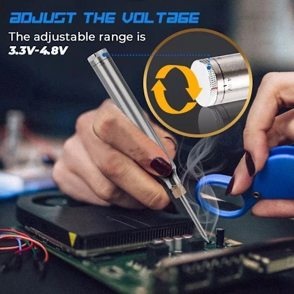 5V 15W USB-ladattava juotoskolvi Ash