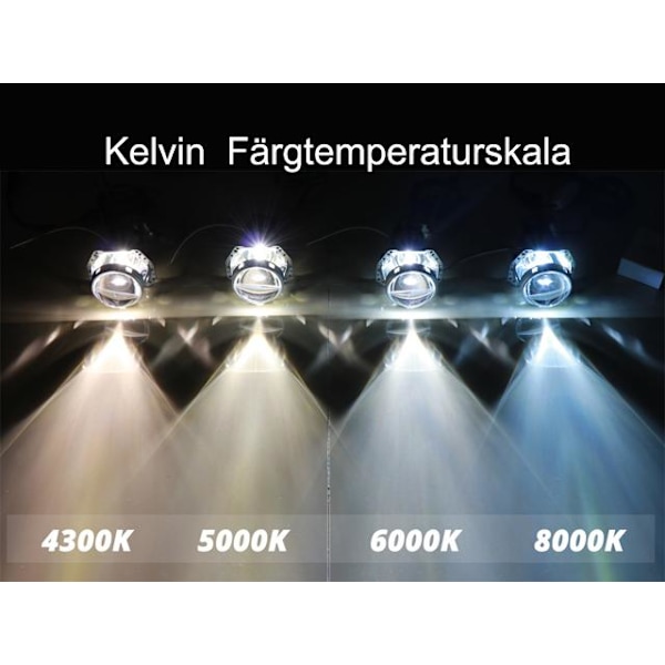 Xenonlamper +50% D2R 35W 5000k xenonlamper Overvåking 52 5000k 2-pack