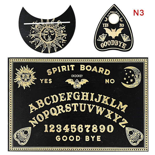 Ouija Boa - Trägraverad magisk tavla för spådom 3