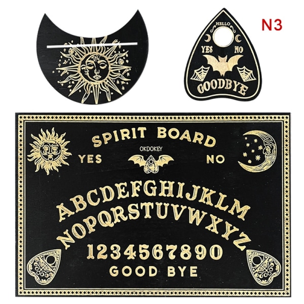 Trägraverad Ouija-bräda - Perfekt för spådom 3