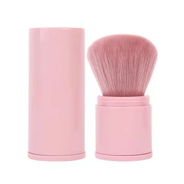Retractable Makeup Brush - A Large Powder Blush Brush Pink