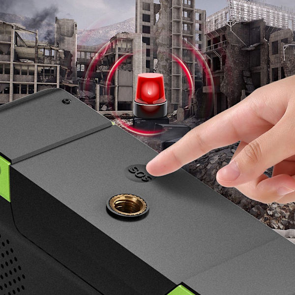 Utomhus multifunktionell nödhandgeneratorradio sliver