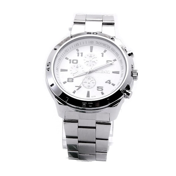 Herrarmbandsur Target Business Metallarmband - Silver / Vit silver Metall