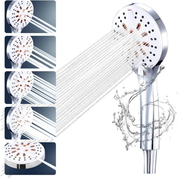 Høytrykks dusjhode Anti-kalkfiltrering Dusjhode 5