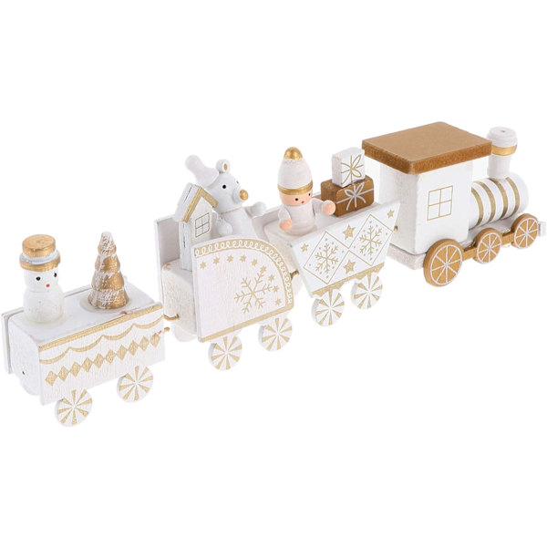 Juletræstoglegetøj Miniature Snemand Figur Ren Dekorativ (Hvid) White