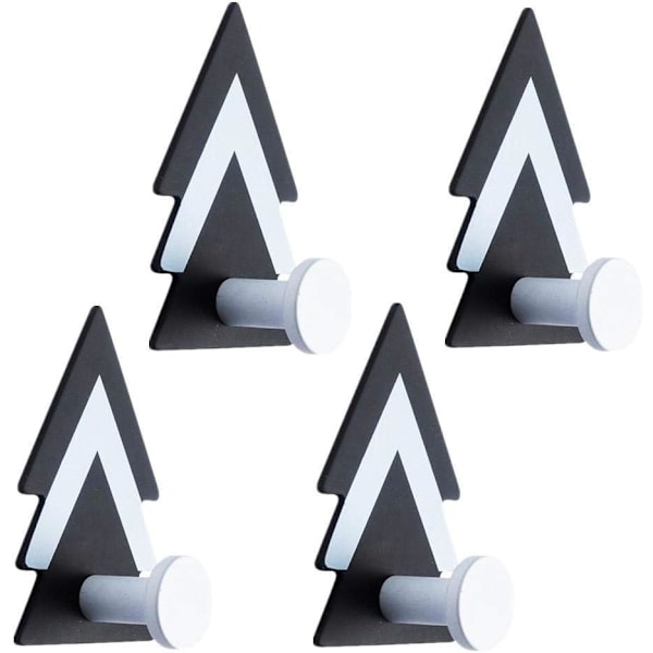 4 st geometriska självhäftande krokar väggmonterade klädhängare kreativa