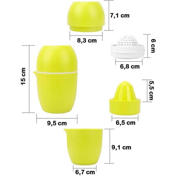 Citrusformet manuel juicer Citrusjuicer til forskellige frugter yel