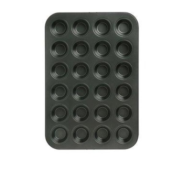 Minimuffins Muffinplade 24 stk Bageform Muffinsform Minimuffinsplade Non-Stick silver