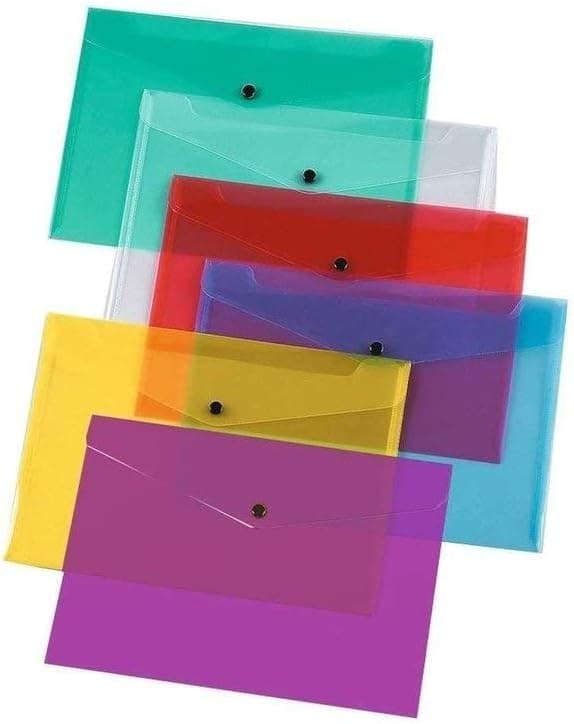 10-pakke A4 plastdokumentmapper for skolemateriell-FA-