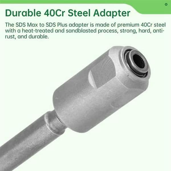 SDS Max til SDS Plus Adapter SDS Max til SDS Plus Borekonverter for Borhammer 40Cr Stål-FA7-