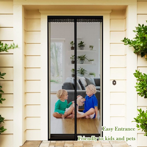 1 stk. 120x220cm Magnetisk Myggenet Dør Gardin Myggenet f