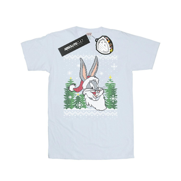 Looney Tunes Herrar Bugs Bunny Jul Fair Isle T-shirt M Vit White M