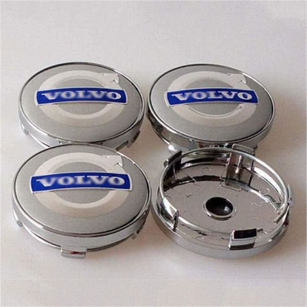 4 stk. 60 mm Auto Center Caps Navkapslar til Volvo S40 S60L S80L X