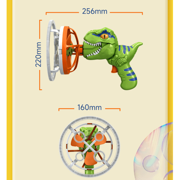 Fläkt Dinosaur Bubble Machine Auto Bubble Machine green