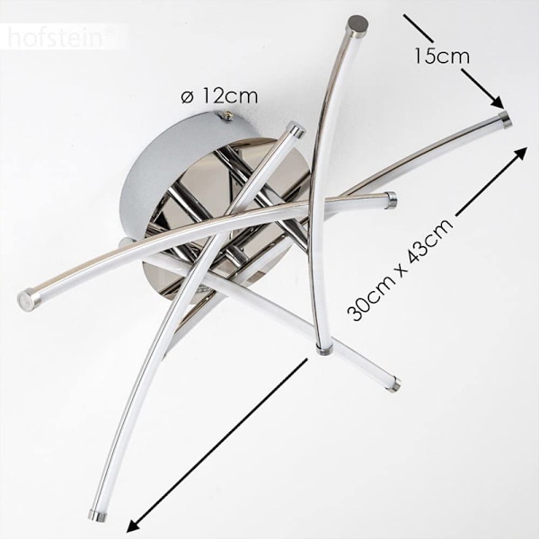 35W LED-taklampe, buet design, 5 innebygde lysdioder, 3500LM for stue/soverom yellow