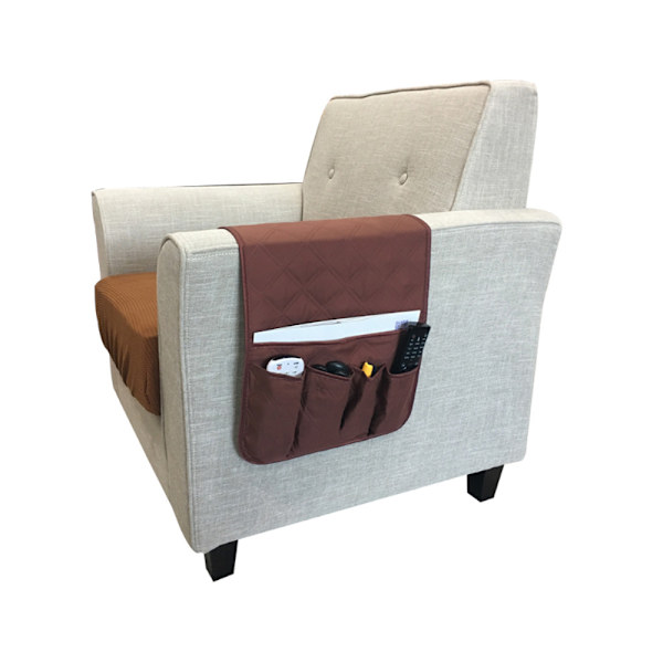 TSV Anti-Slip Sofa Armlæn Organizer Vandafvisende 5 Lommer