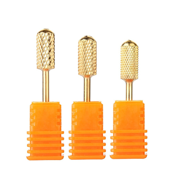 Elfilbits - 3 storlekar - Rundade - Drillbits Gold Gold Fin grit