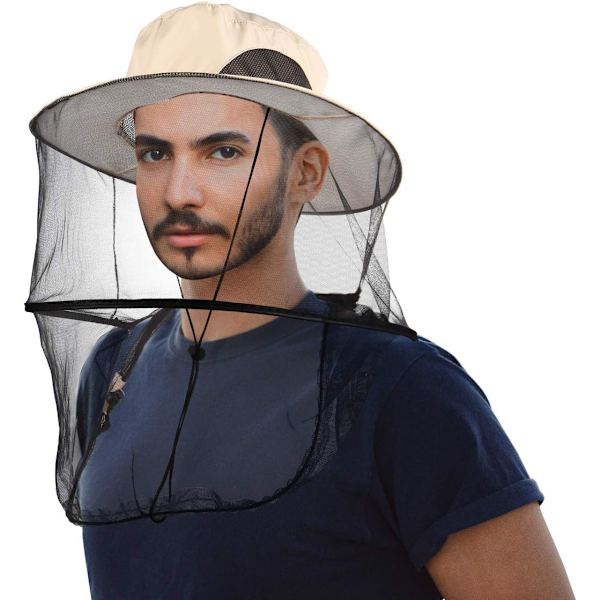 Hode netting hatt med avtagbart mesh skjult netting, design for